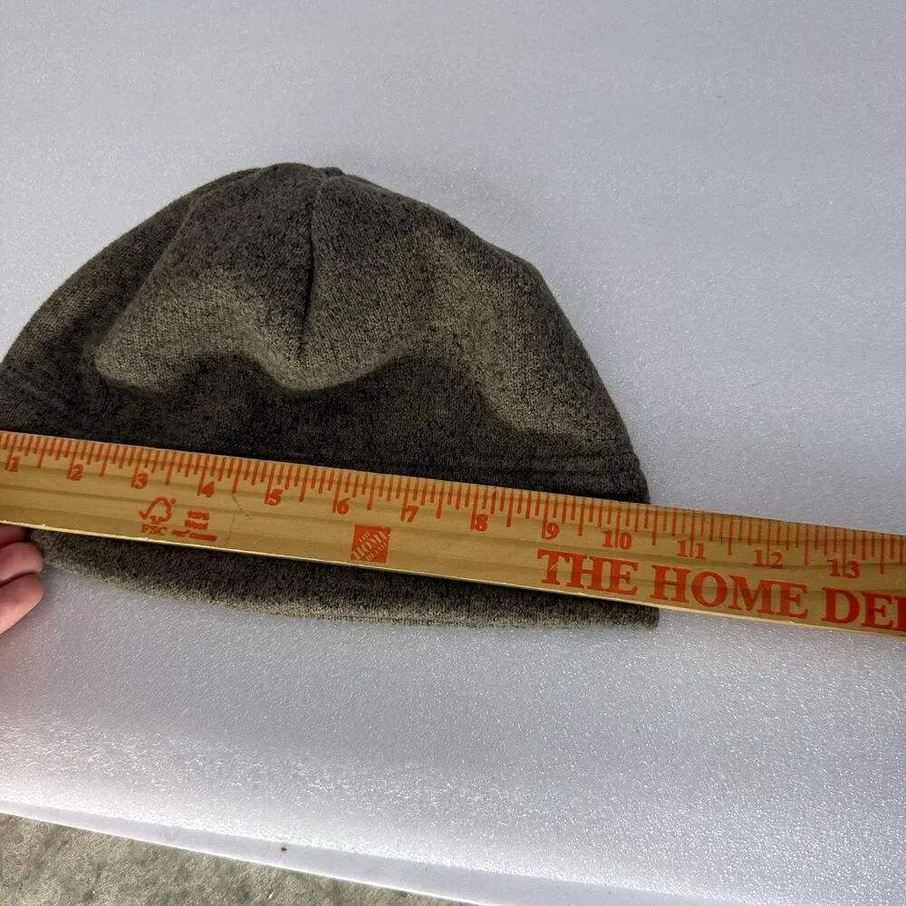 The North Face Beanie Hat Unisex One Size Gray Fleece Lined Outdoor Winter Cap